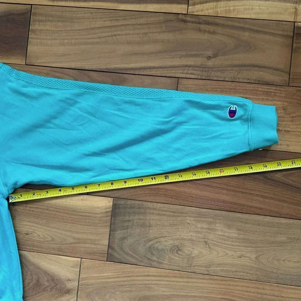 NWOT Champion Lightweight hoody Teal Med - Picture 5 of 5